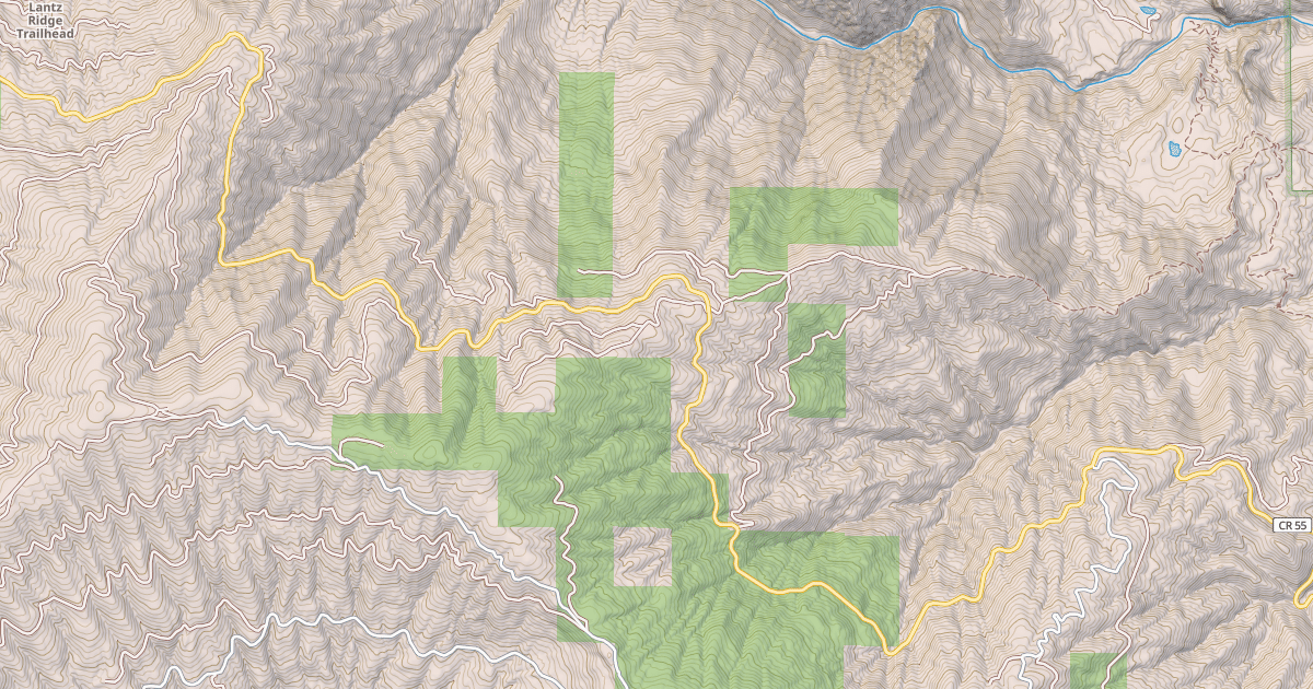 Map preview of PASKENTA-MENDOCINO PASS