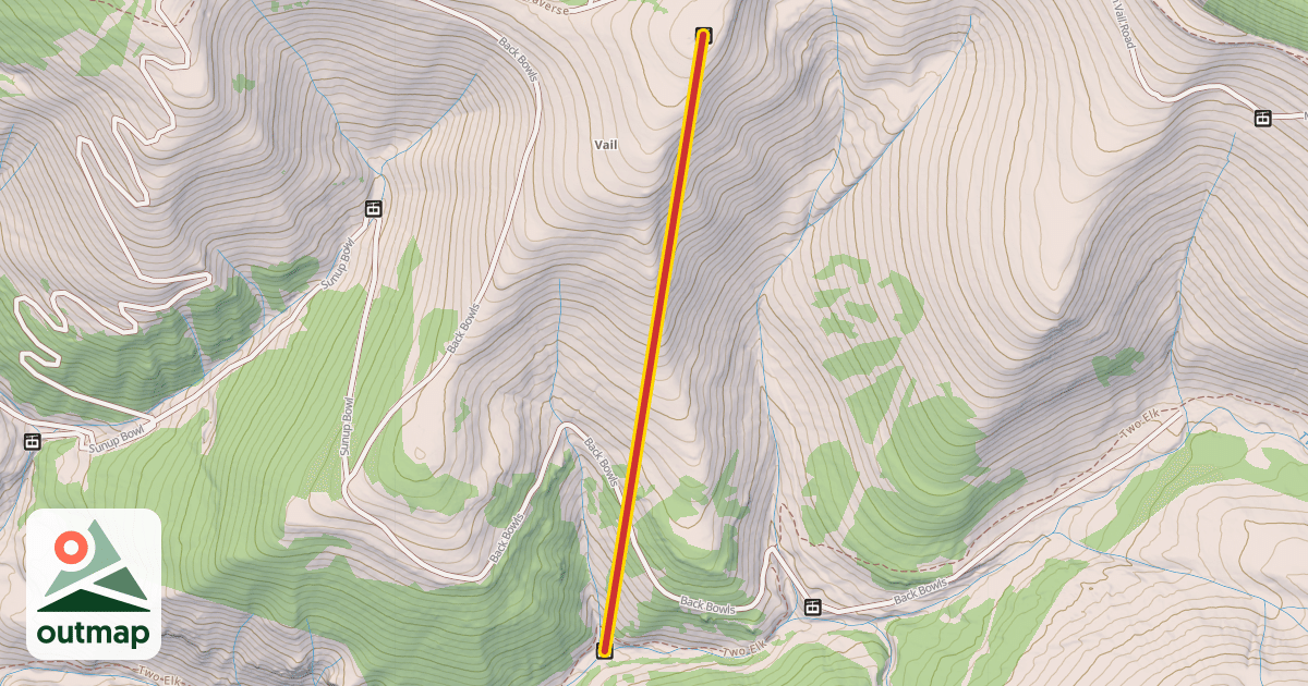 Map of Tea Cup Express Lift