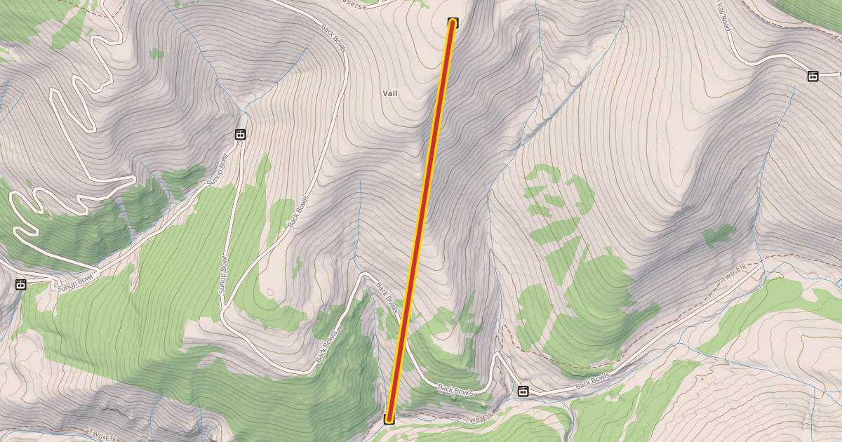 Map preview of Tea Cup Express Lift