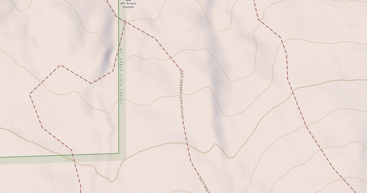 Map preview of Metacomet - Monadnock Trail