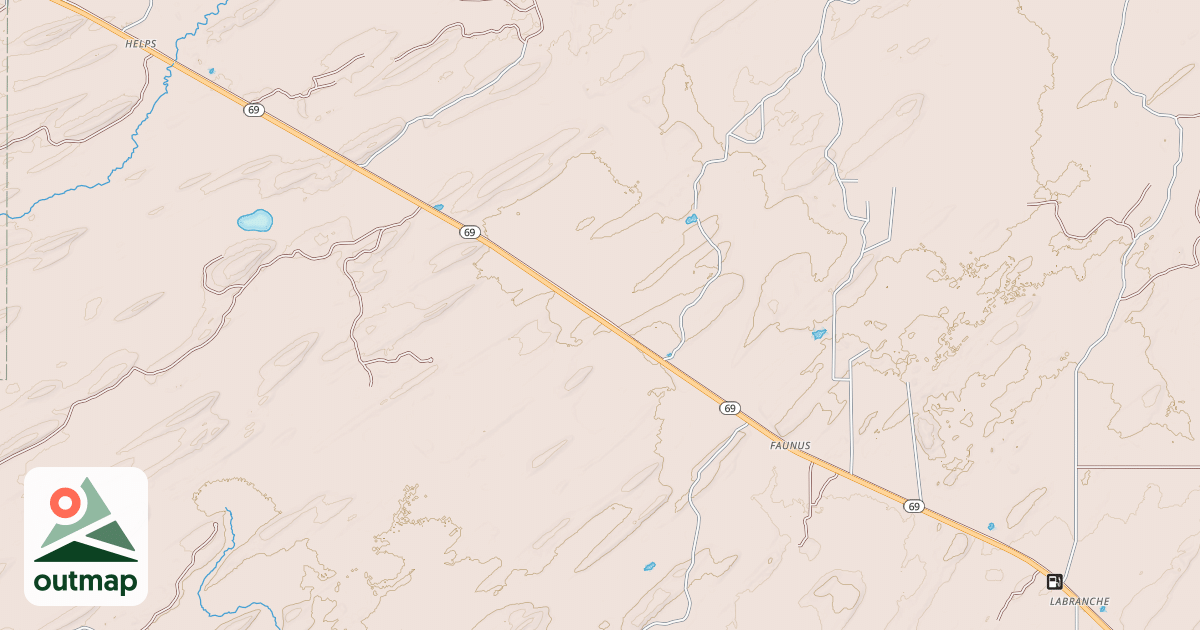 Map of Felch Grade Route