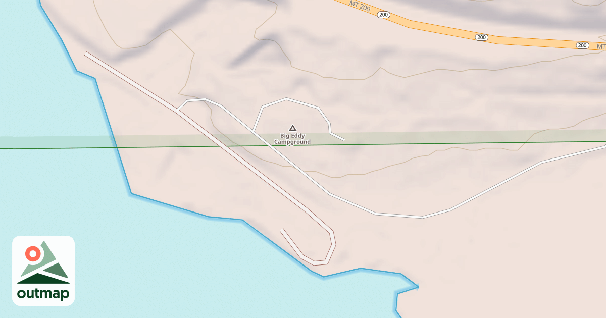 Map of BIG EDDY CAMPGROUND A