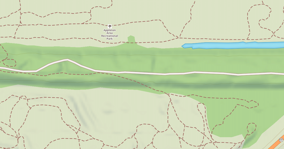 Map preview of Appleton Area Recreational Park