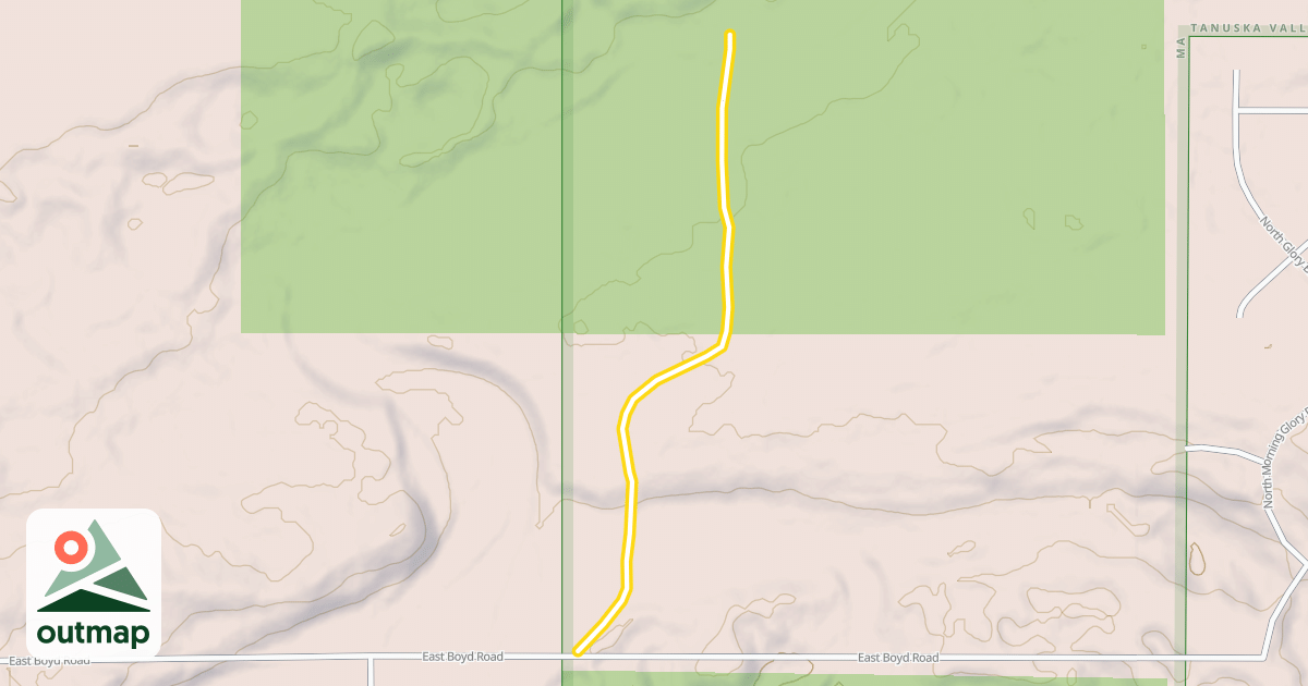 Map of Between the Gates Trail