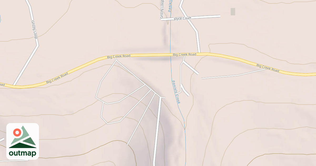 Map of DANIELS LOOP