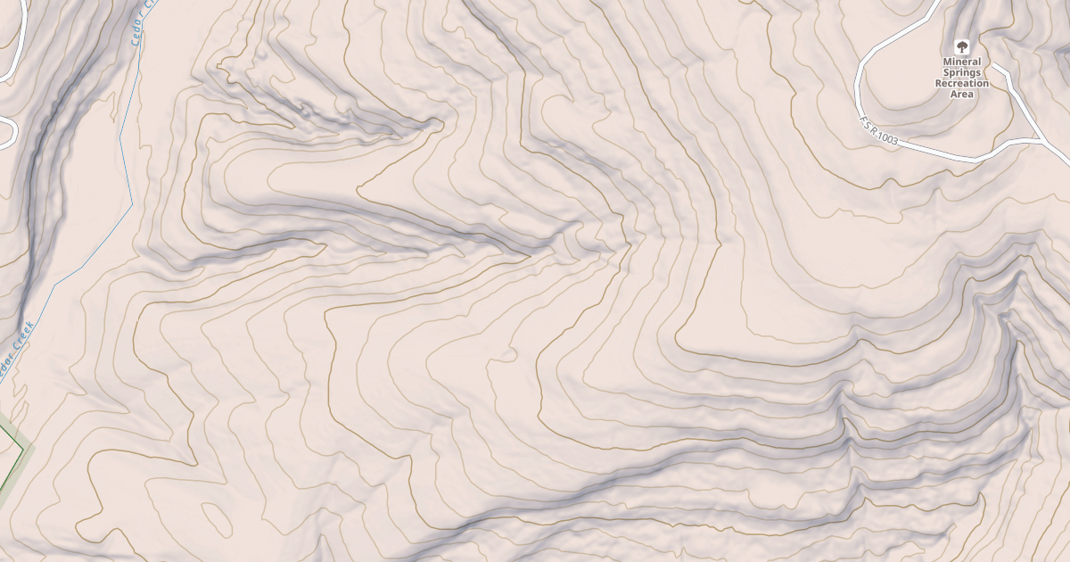 Map preview of USFS Motor Vehicle Use Map Roads {8F3F0C6F-5291-4686-A7E9-A0C769B7A7BE}