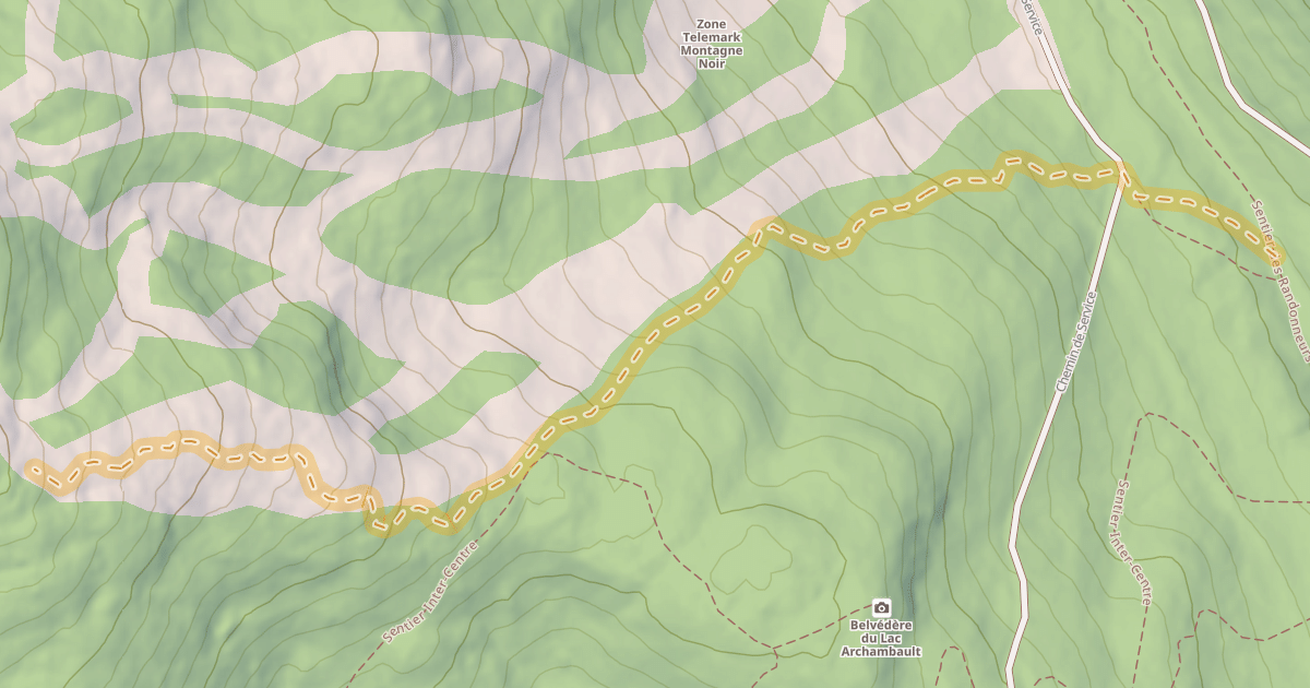 Map preview of Ascension Ski de montagne
