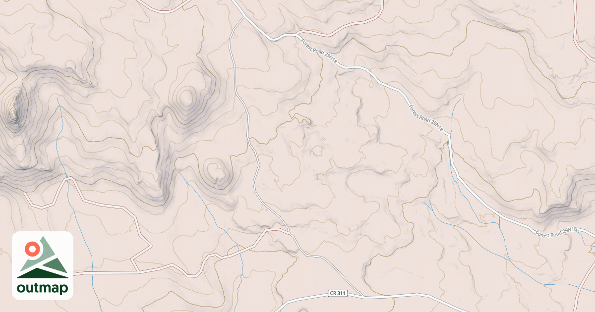 Map of CINDER PIT SEC 15