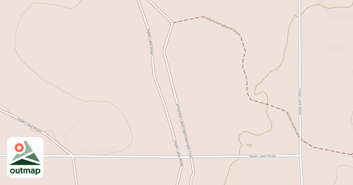 Map of Ambrose Lake To Ogemaw Hills Trail