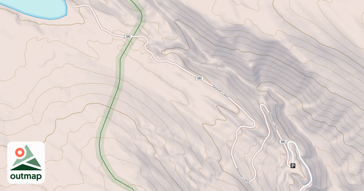 Map of BEAVER LAKE
