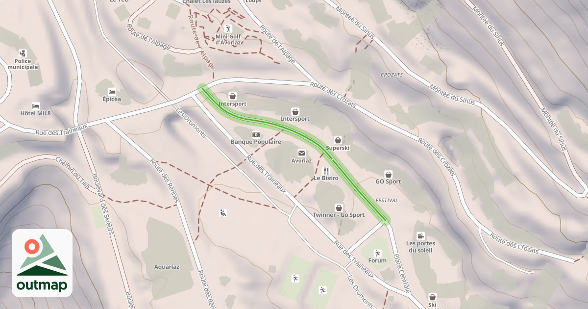 Map of Promenade du Festival