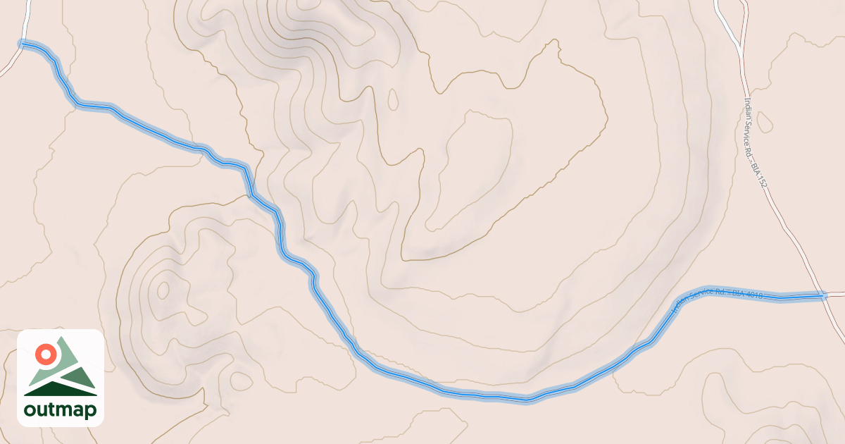 Map of Indian Service Rd. - BIA 4018