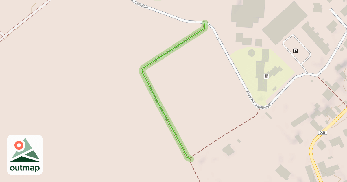Map of Chemin des Fontaines