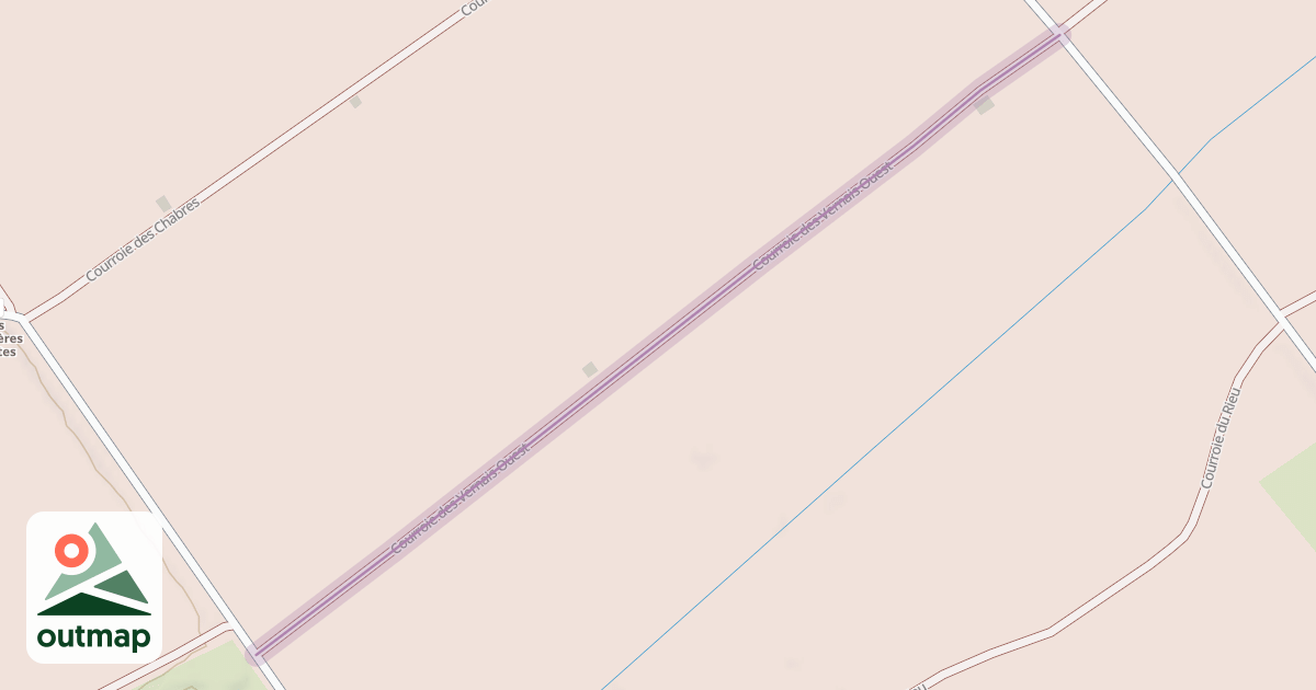 Map of Courroie des Vernais Ouest