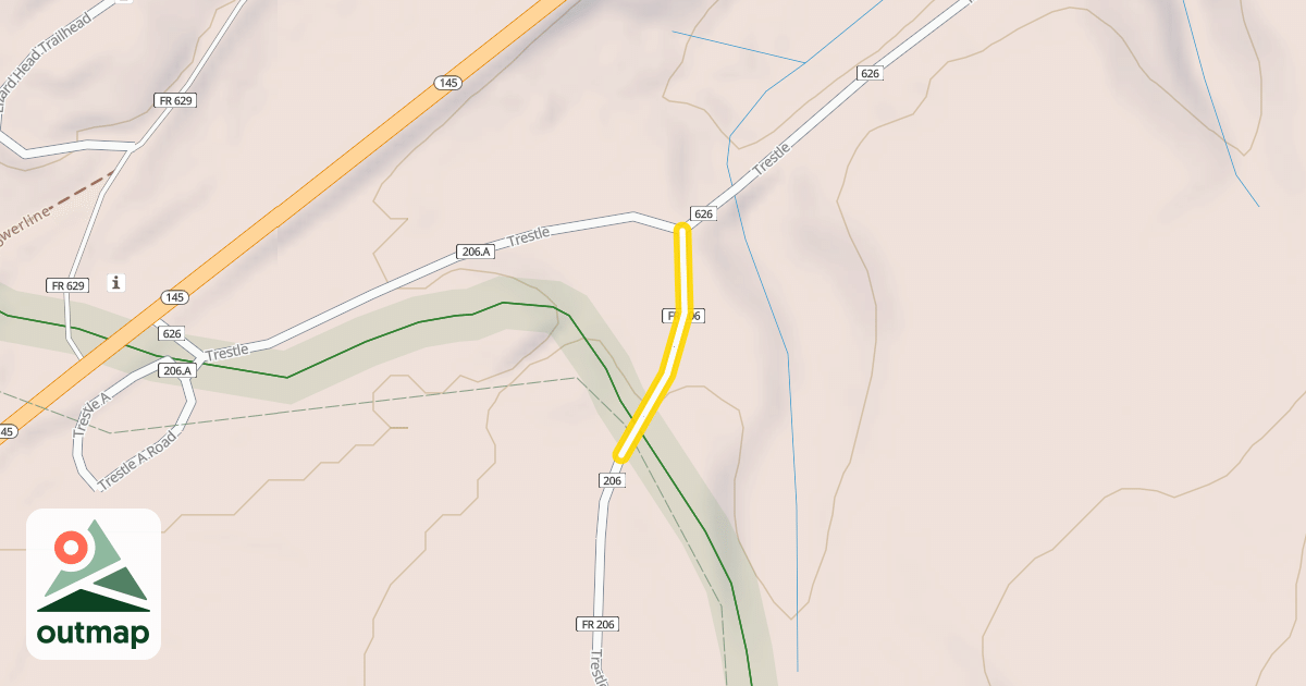 Map of Trestle Road