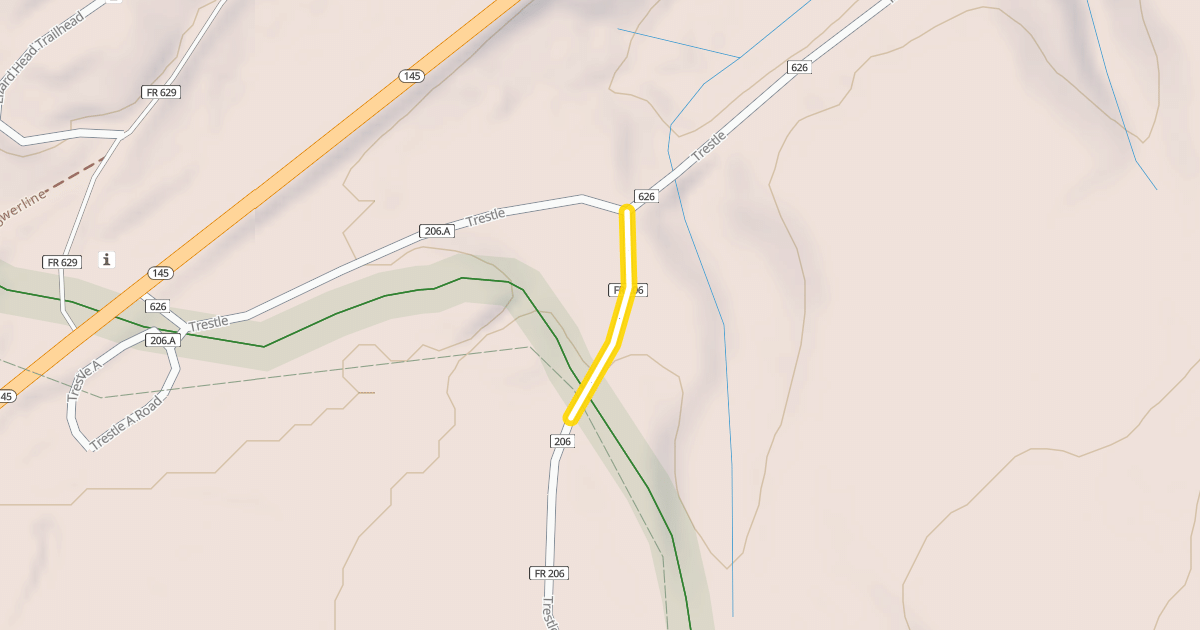 Map preview of Trestle Road