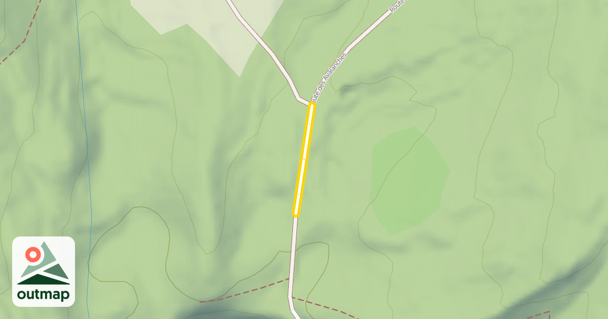Map of Route des Avalanches