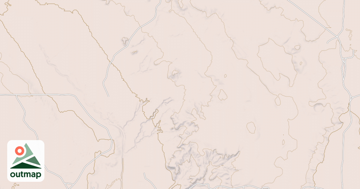 Map of Hackberry Trail System - Pipeline