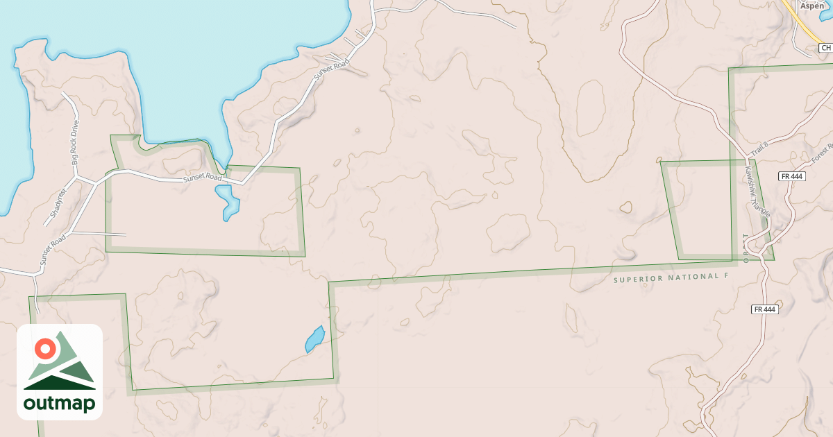 Map of Kawishiwi Triangle Trail