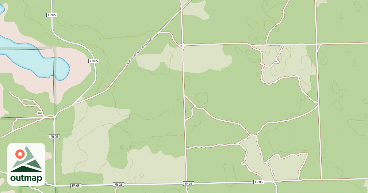 Map of USFS Motor Vehicle Use Map Roads {8A736E21-CD1E-4761-9993-0AB0D6F5ECB6}