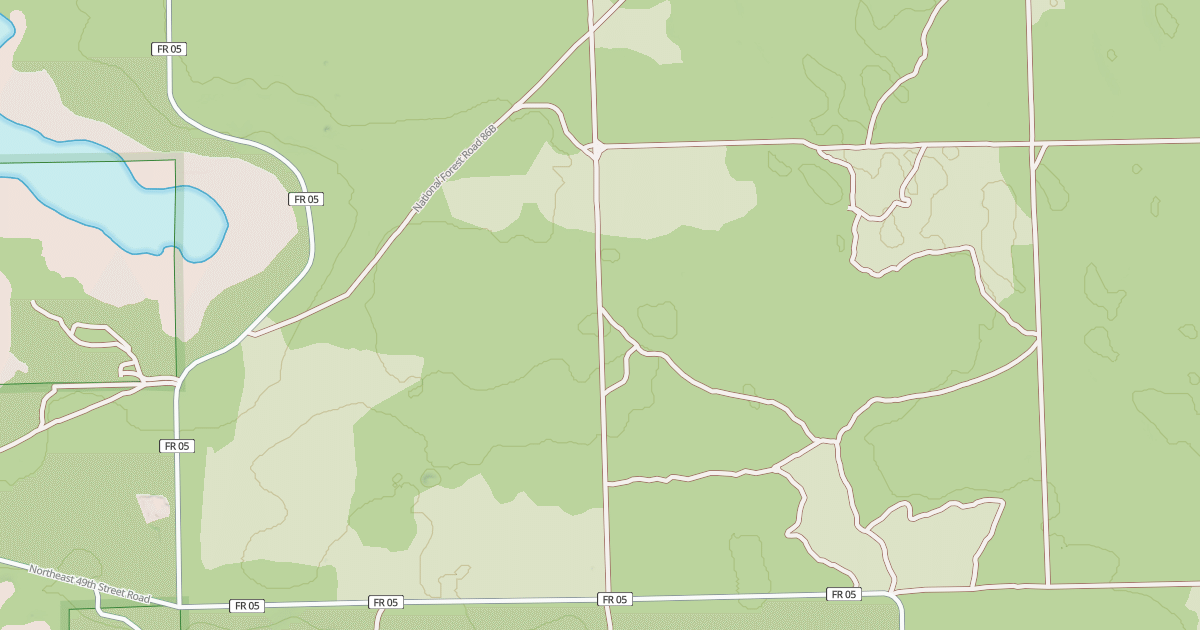 Map preview of USFS Motor Vehicle Use Map Roads {8A736E21-CD1E-4761-9993-0AB0D6F5ECB6}
