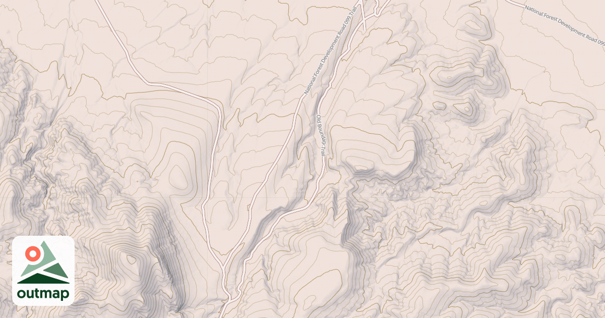 Map of OLD BOUNDARY TRAIL