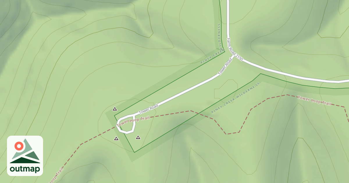 Map of PINEVIEW LOOKOUT