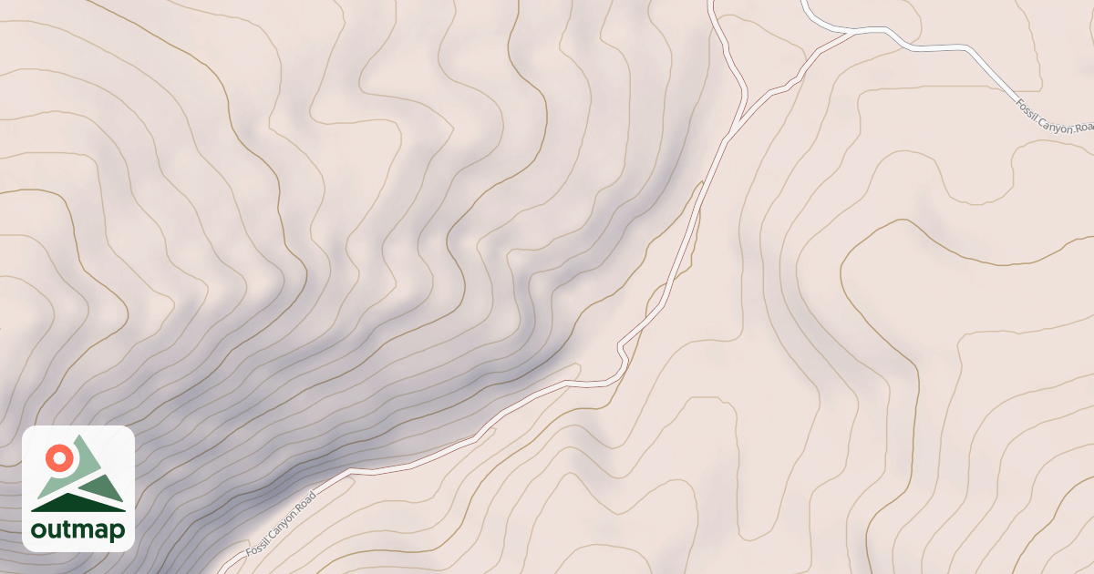 Map of FOSSIL CANYON
