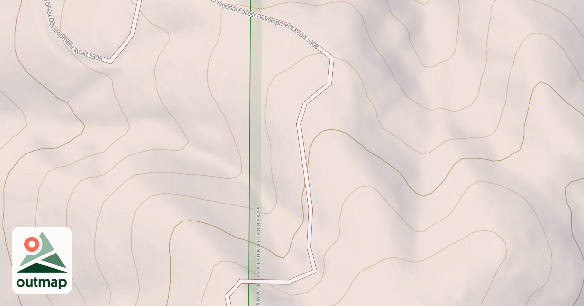 Map of MCGARY BUTTE