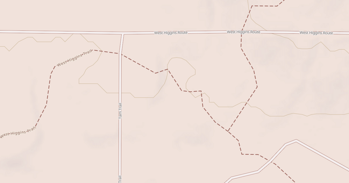 Map preview of West Higgins Trail