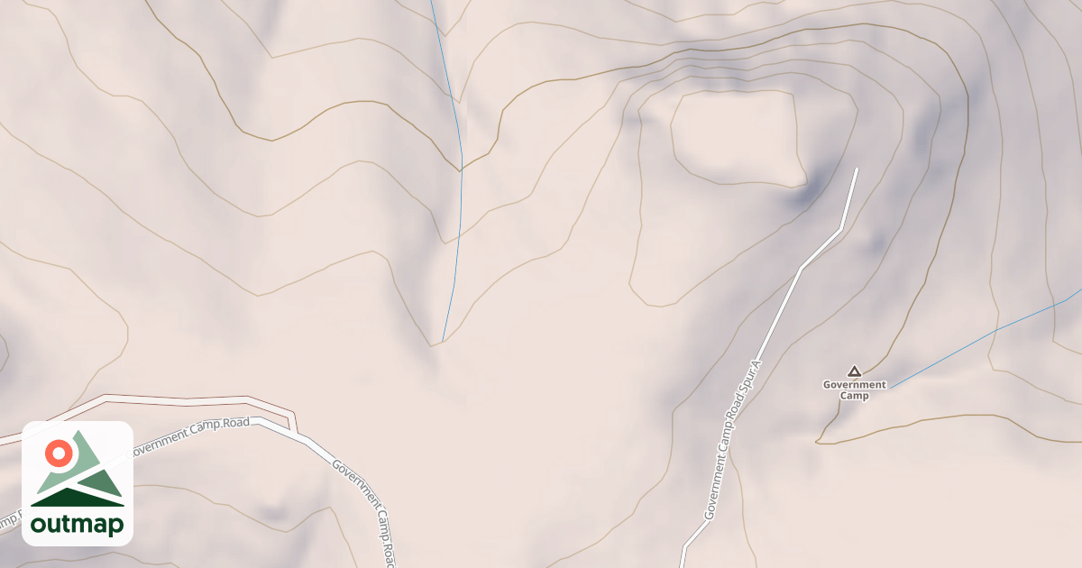 Map of GOVERNMENT CAMP SPUR A