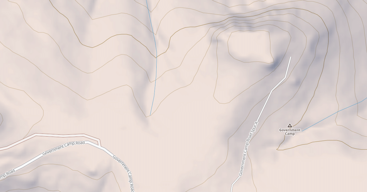 Map preview of GOVERNMENT CAMP SPUR A