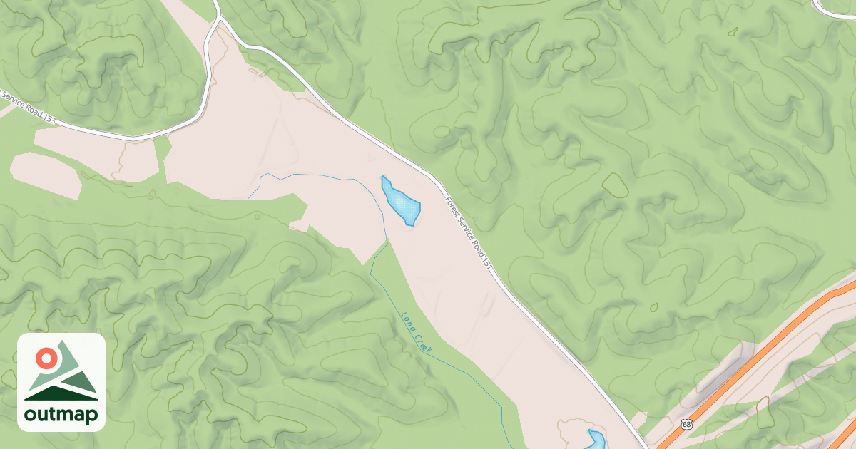 Map of LONG CREEK ROAD