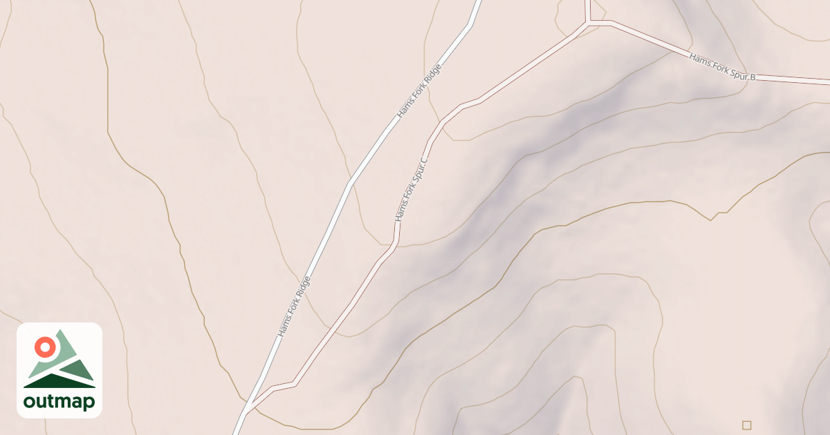 Map of HAMS FORK RIDGE SPUR C