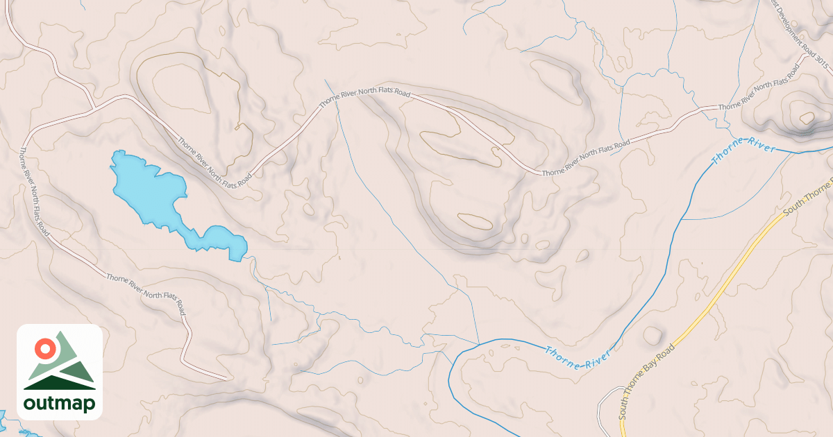 Map of THORNE RIVER NORTH FLATS