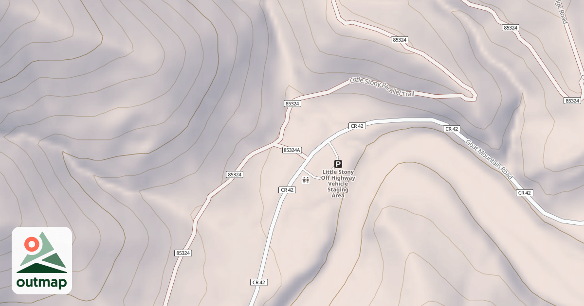 Map of LITTLE STONY DAY USE SPUR