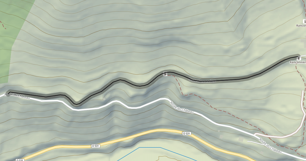 Map preview of Route Ranconniere
