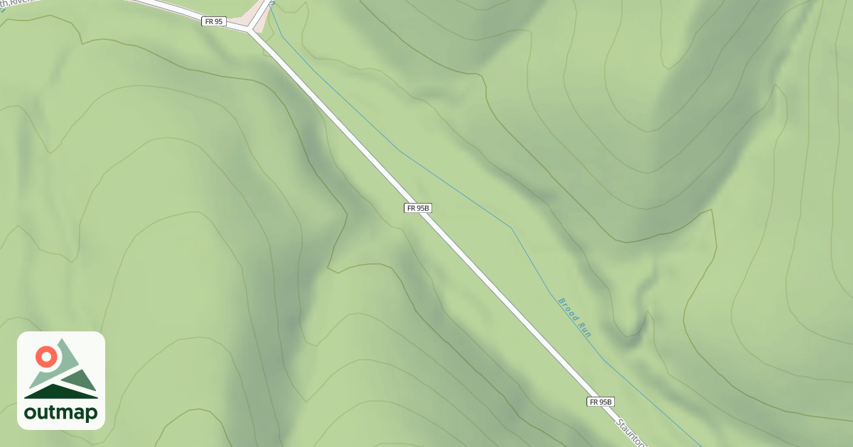 Map of STAUNTON DAM