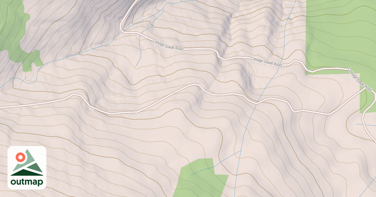 Map of LOWER COTTAGE GLADE
