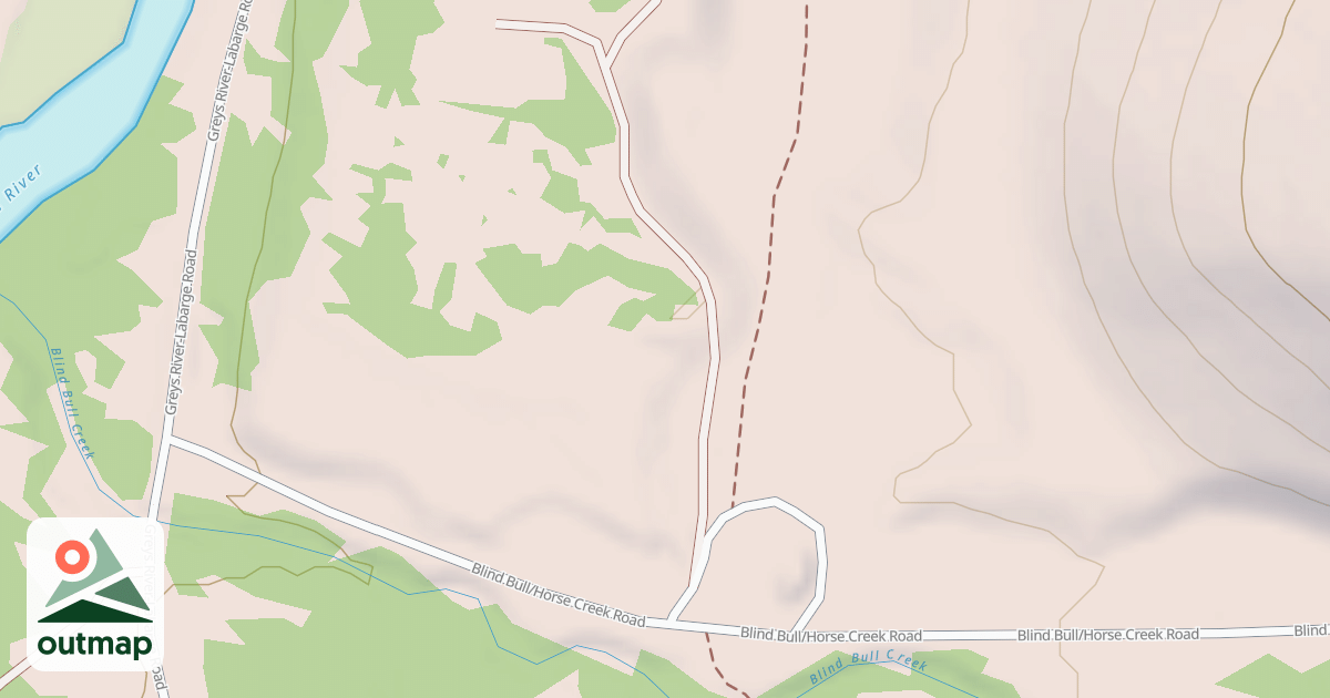 Map of BLIND BULL SPUR A