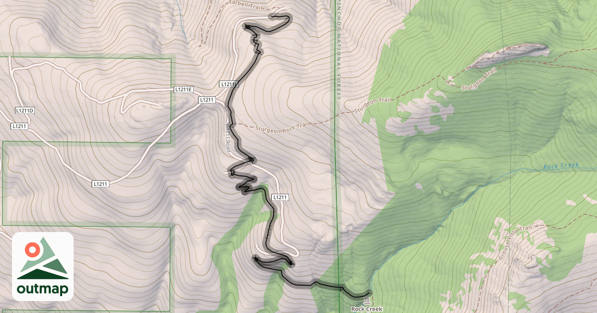 Map of Tarbell Trail