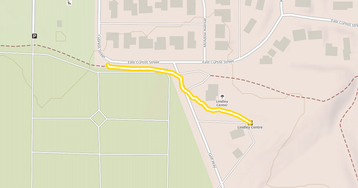 Map preview of Lindley Pavilion connector