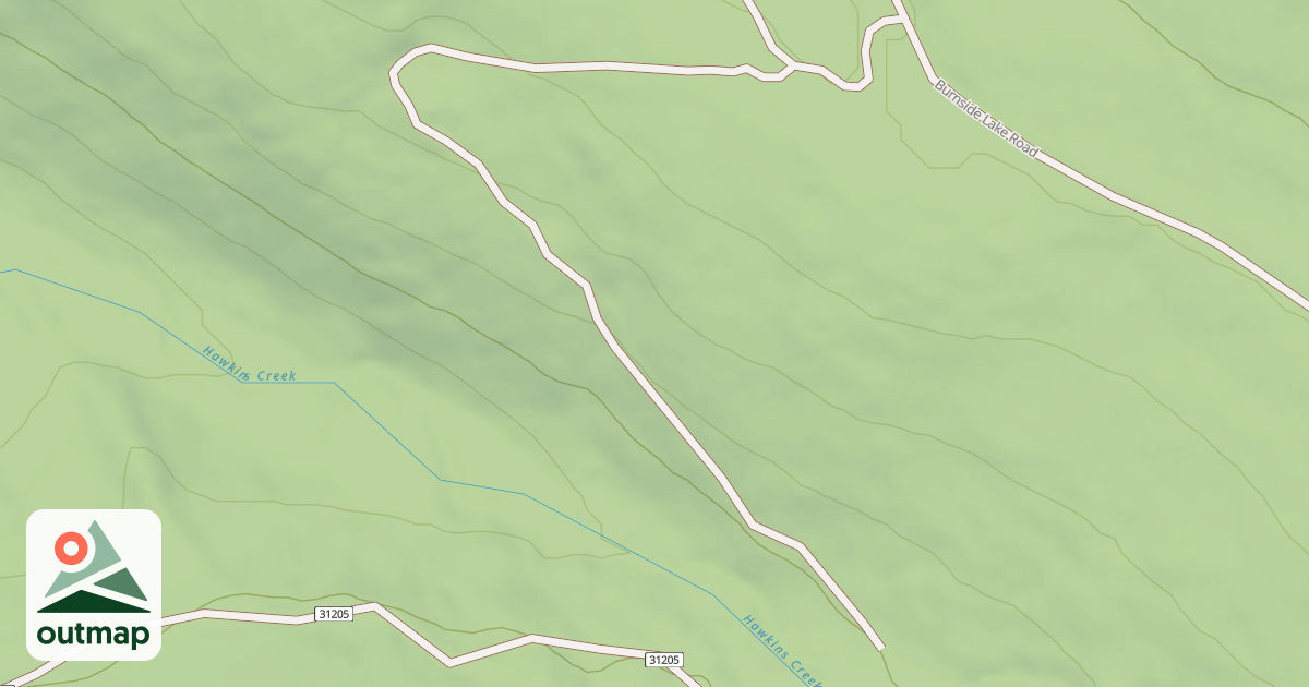 Map of Double Burnside Lake Trail