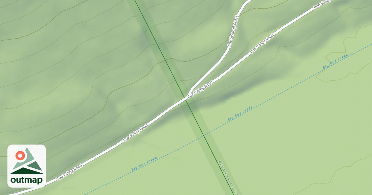 Map of Bald Eagle State Forest Snowmobile Trails