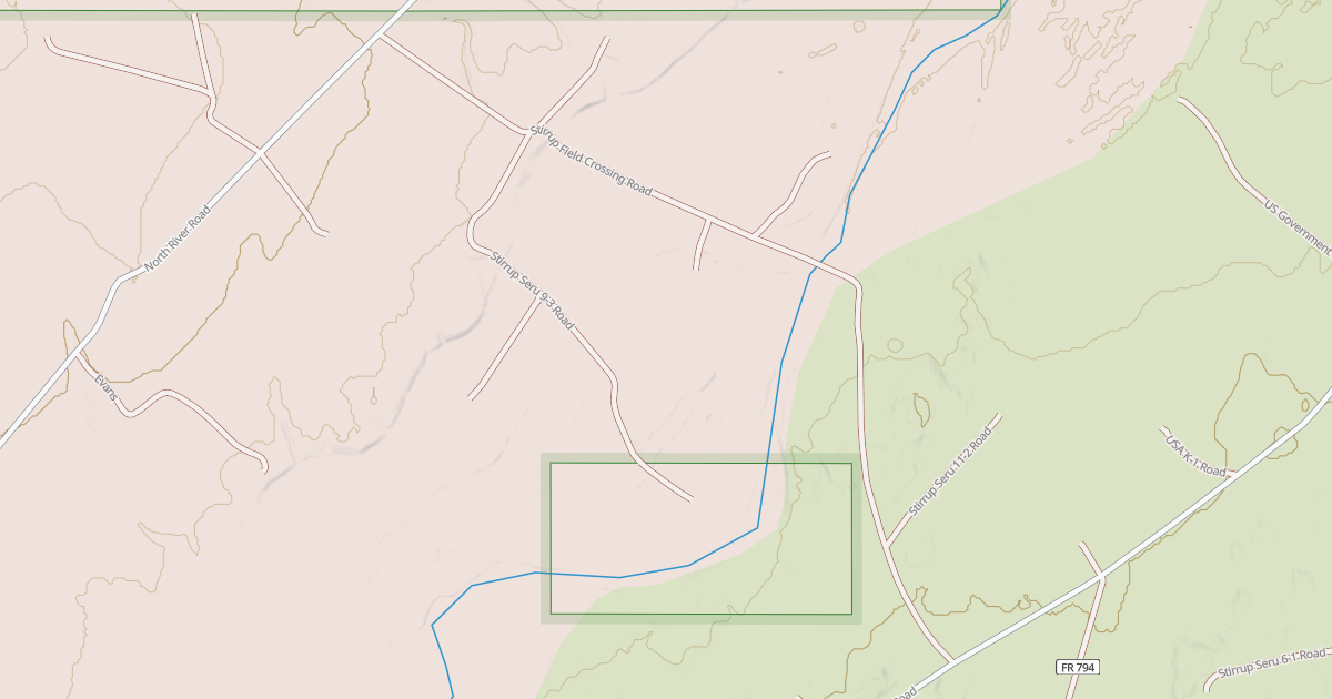 Map preview of STIRRUP FIELD CROSSING
