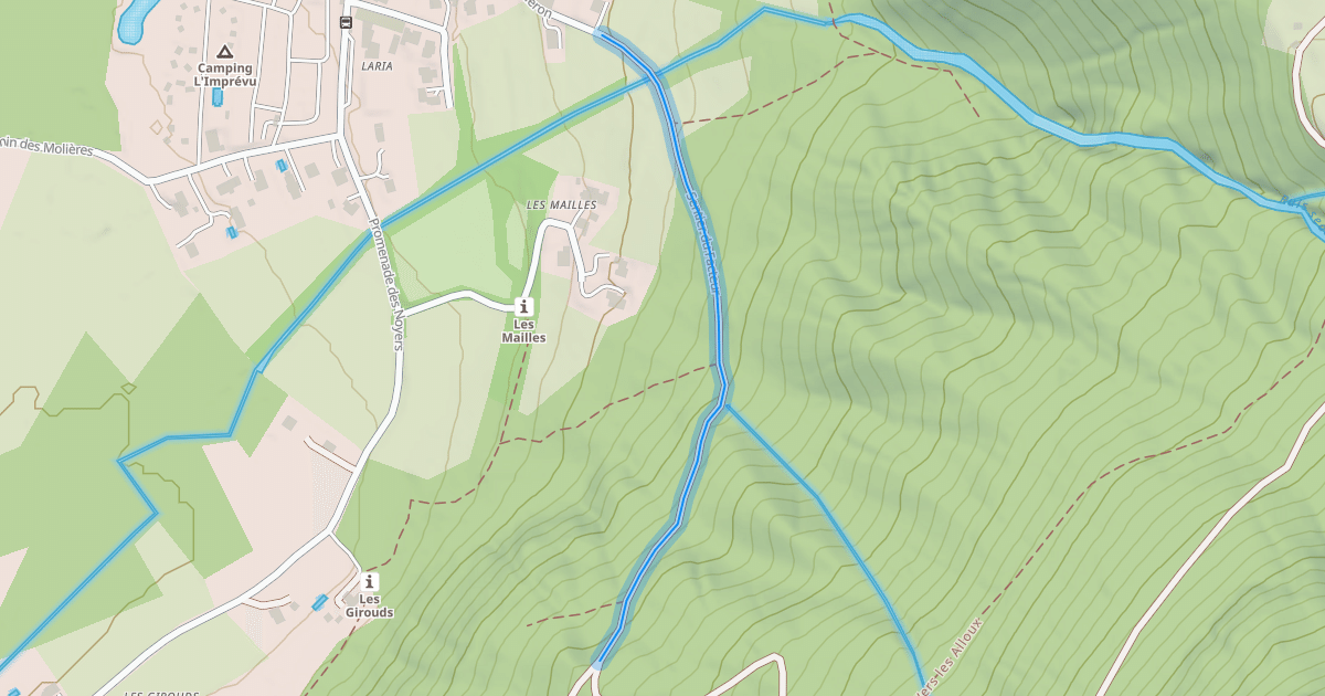 Map preview of Sentier du Facteur
