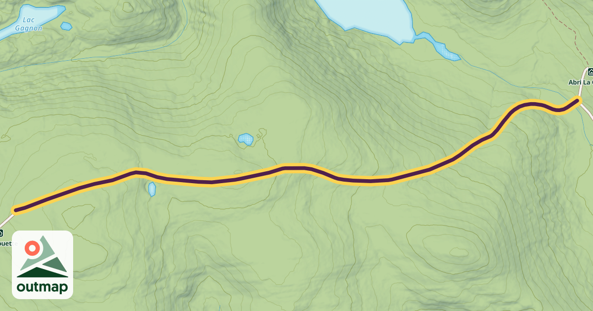Map of La Grande traversée -  Sentier International des Appalaches SIA-IAT