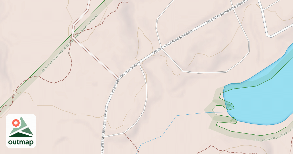 Map of LAKE SINCLAIR BR B