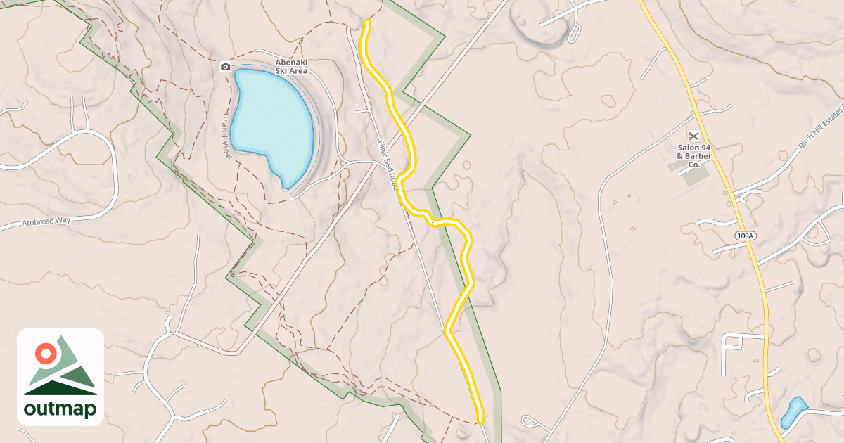 Map of Lower Bog Hill Run