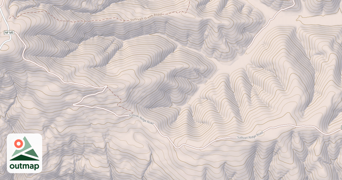Map of SULLIVAN RIDGE